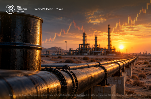 O Brent ultrapassa os US$ 107 com a paralisação do oleoduto leste-oeste da Arábia Saudita, o que aumenta o risco de abastecimento.