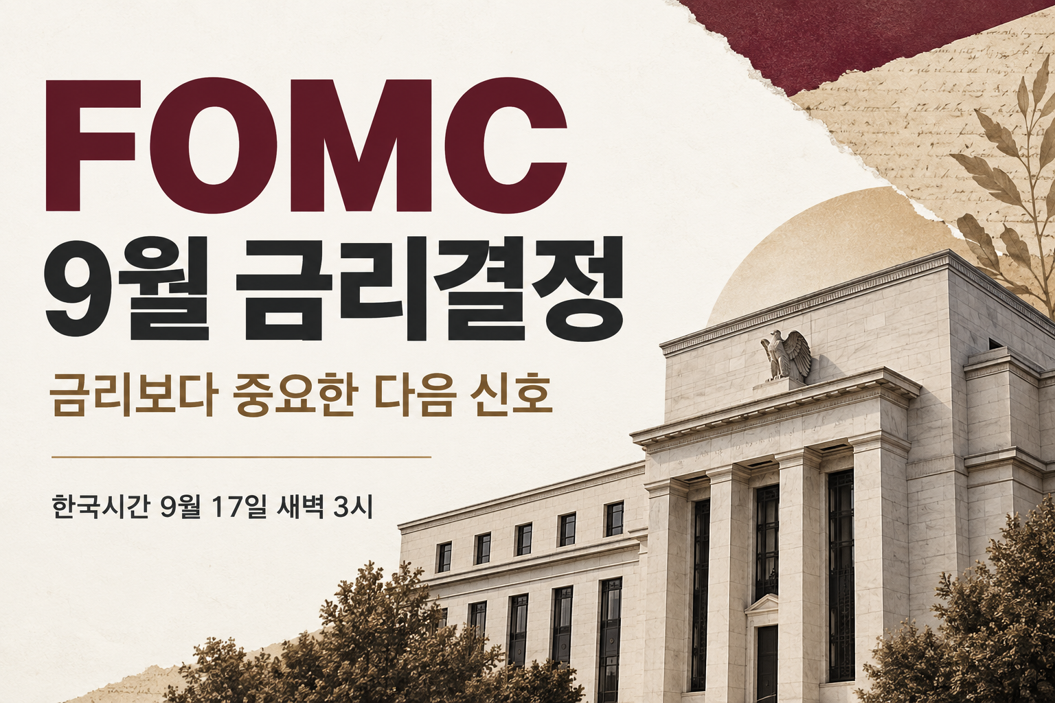 FOMC 9월 금리결정, 한국시간과 점도표를 함께 읽는 법
