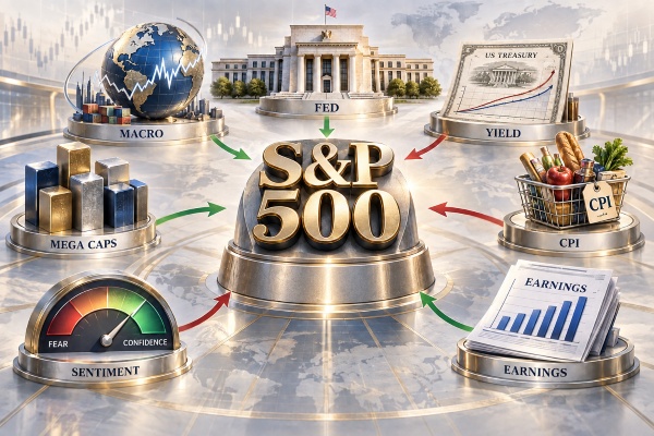 S&P 500 ขึ้นลงจากอะไร 7 ปัจจัยที่นักเทรดต้องเช็กก่อนเปิดสถานะเทรด CFD ดัชนี